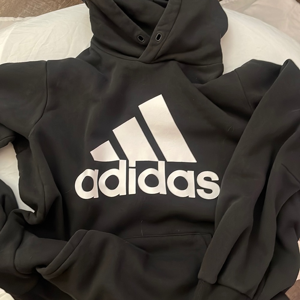 Men's Adidas Hoodie Black - Size Large